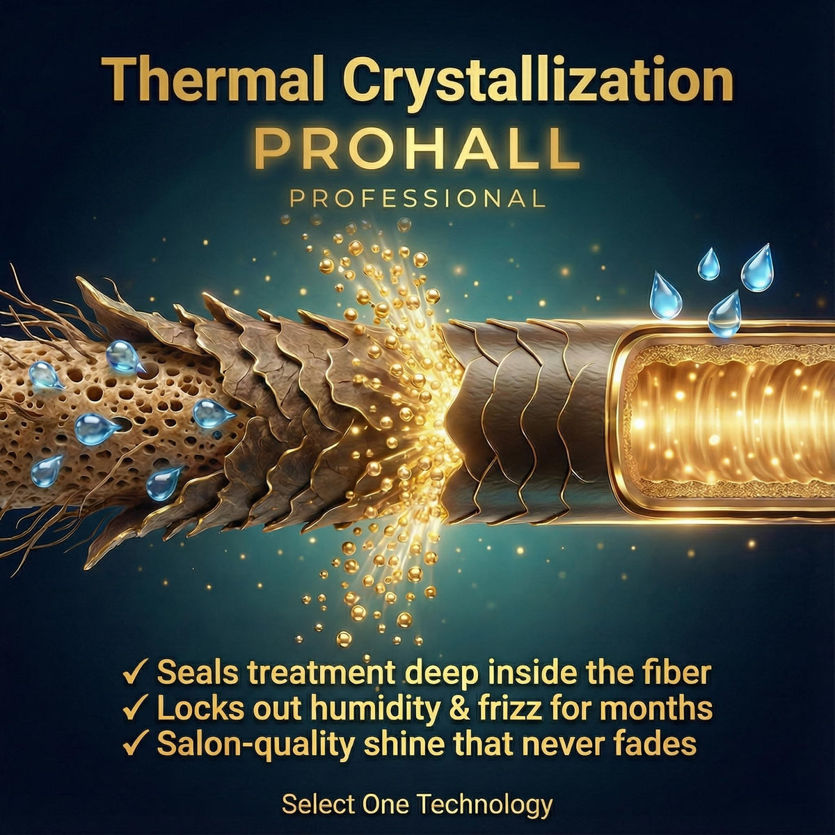 Close-up of Prohall Select One cream texture for easy application