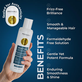 Finished Prohall Select One hair with sleek, salon-quality shine
