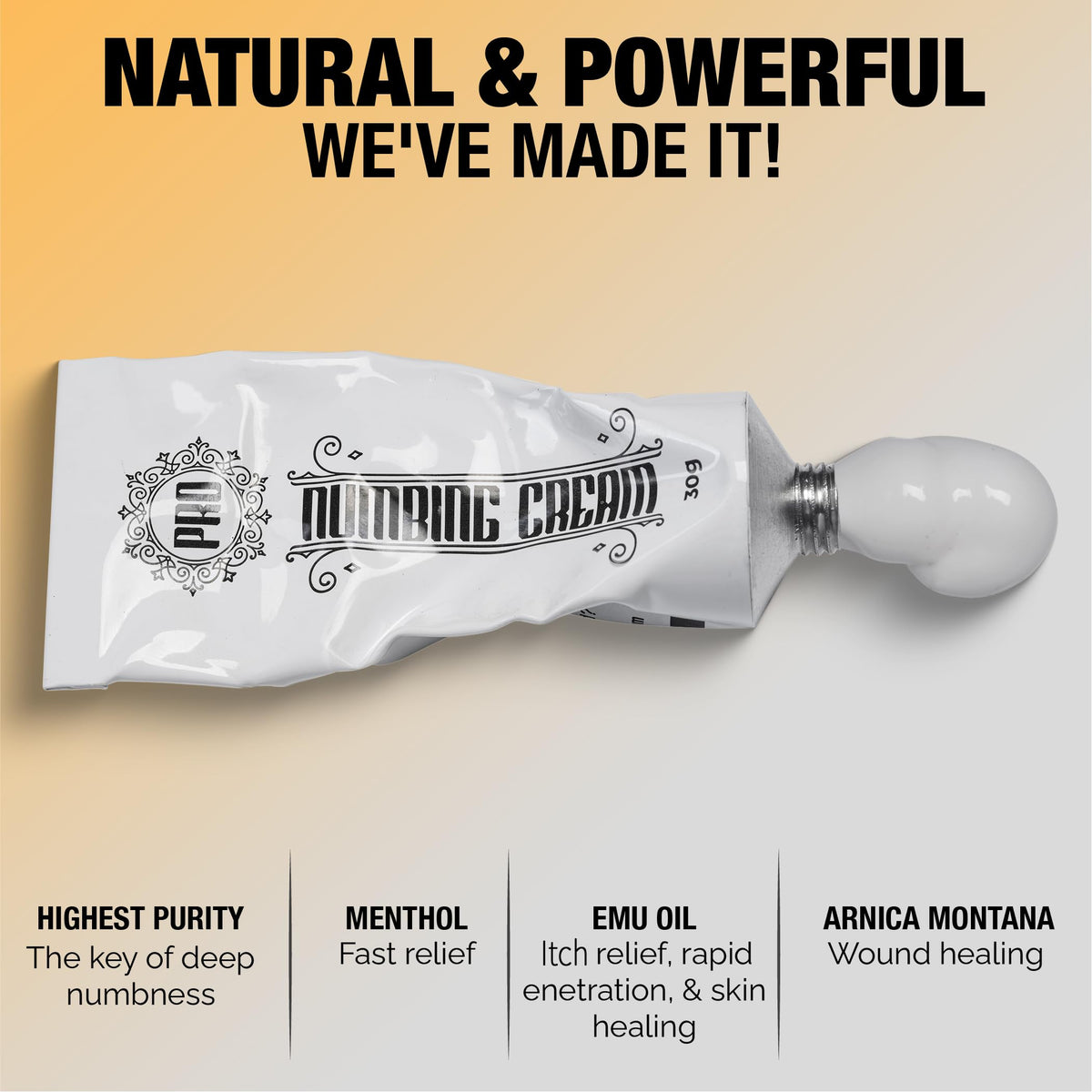 Proinnate Numbing Cream Max Strength ideal for waxing and minor procedures