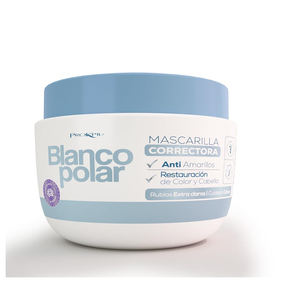 Prokpil Corrective Mask Polar White for ultra-light blonde and gray hair; anti-yellow care.