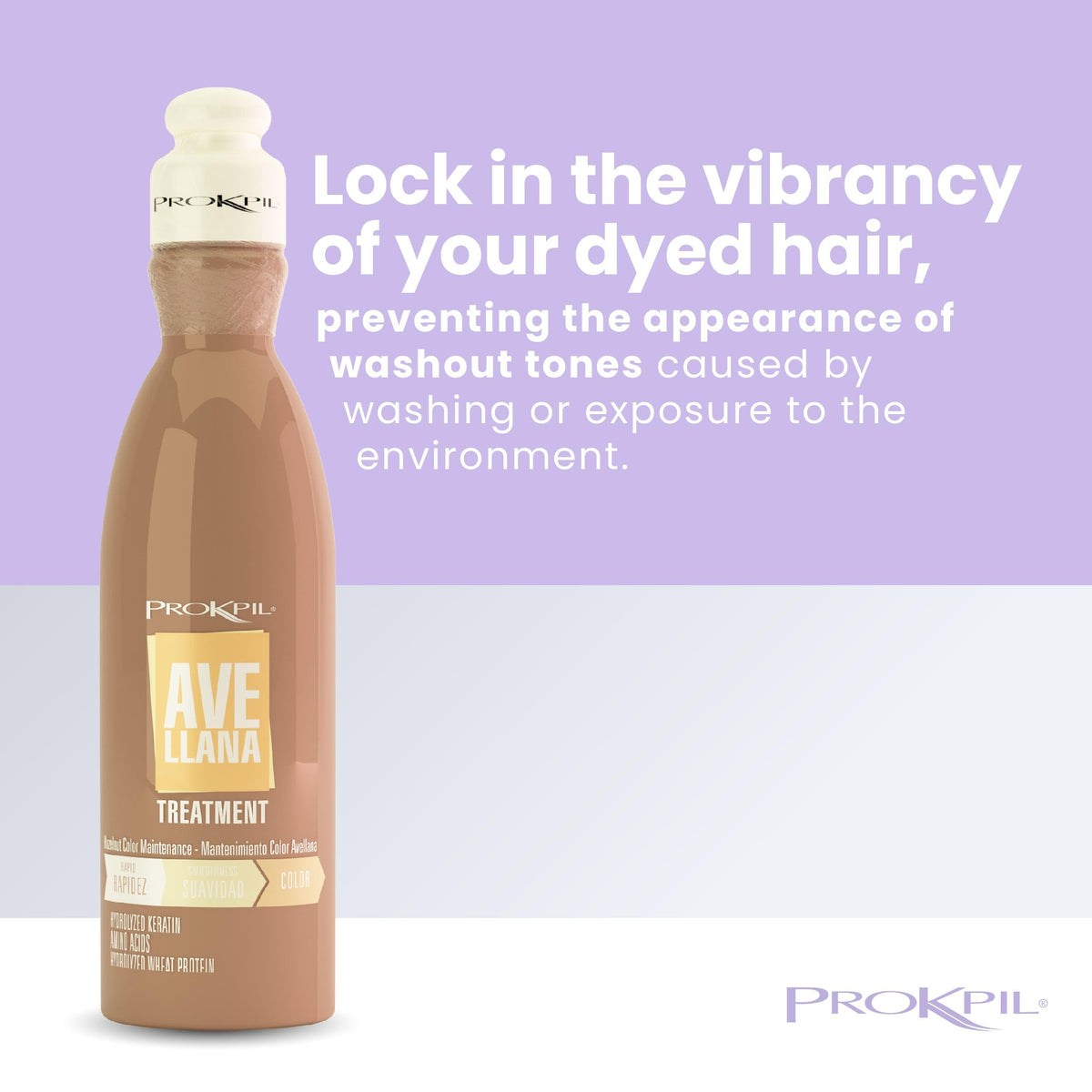 Prokpil Hazelnut Treatment creamy formula conveys luxurious conditioning.