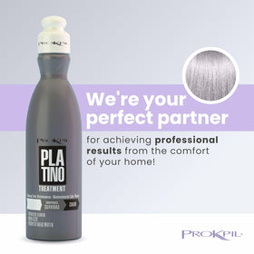 Prokpil platinum gray hair before treatment showing potential color refresh.