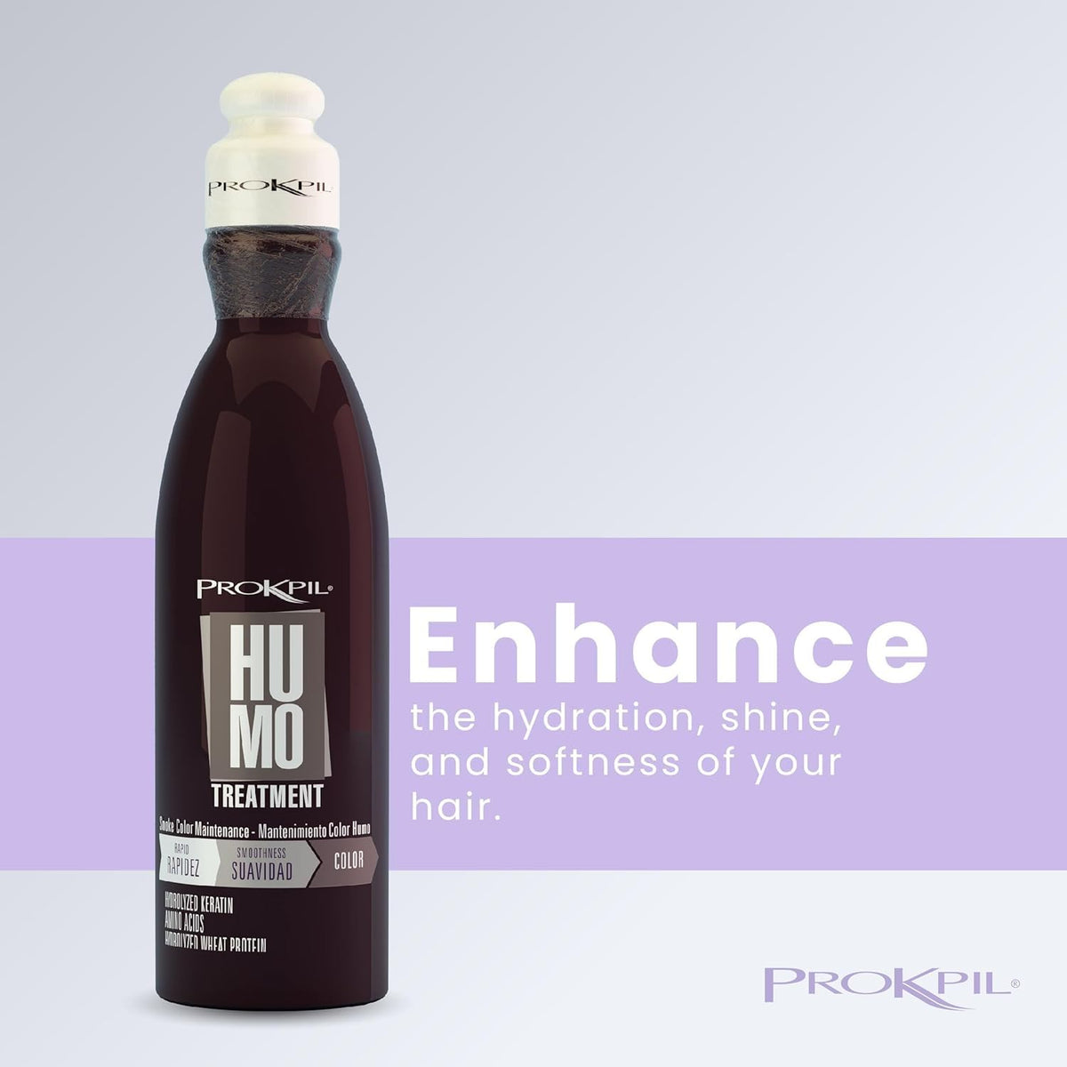 Prokpil Smoke Nuance application on wet hair during routine.