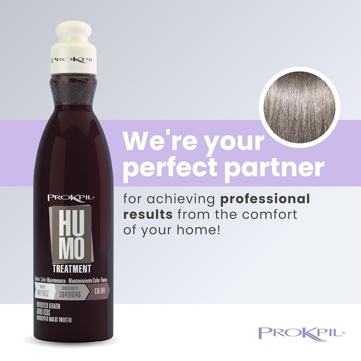 Dark-base blond hair shown with Prokpil Nuance treatment for color depth.