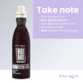 Prokpil Smoke Nuance hair gloss after treatment reveals subtle shine.