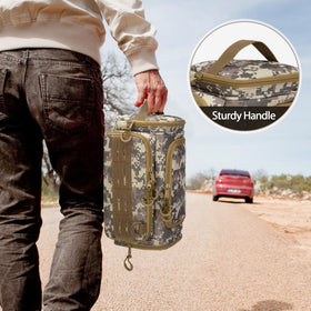 Prokva compact 11.6 x 7 x 5.5 inches fits travel packing needs.