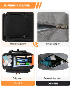 Prokva bag with eight elastic loops for brushes and clippers
