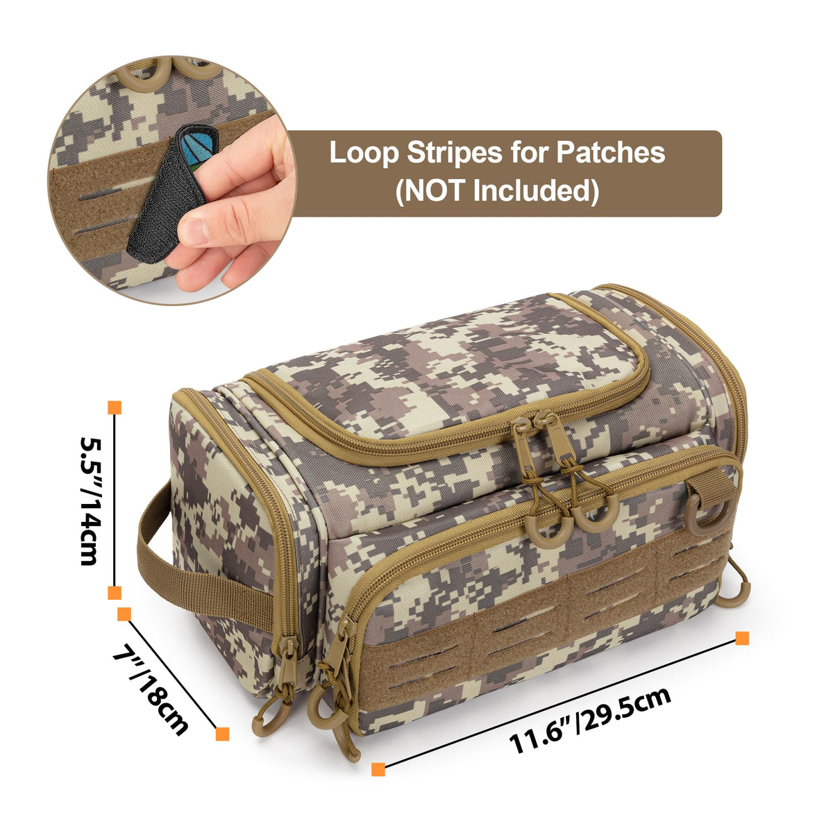 Prokva front loop for patches allows personalization of your kit.