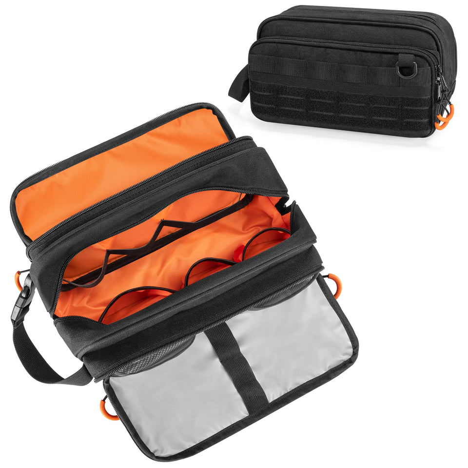 Prokva Tactical Toiletry Bag interior compartment keeps grooming items neatly organized on the go.