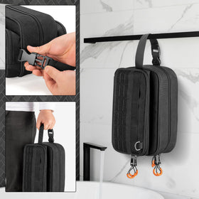 Prokva bag orange interior improves item visibility for quick access.