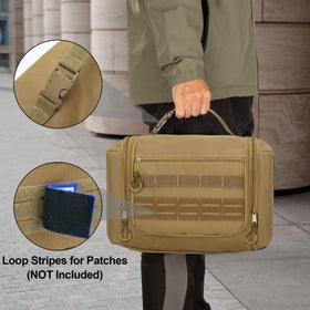Prokva bag side pockets keep toothbrushes and grooming tools neatly organized.