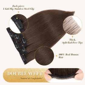 Prokyvity slim single-clip wefts ensure comfortable, secure wear