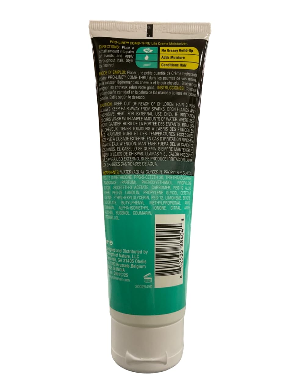 Pro-Line Comb-Thru Lite-Creme Men's hair conditioner for easier styling and hydration.