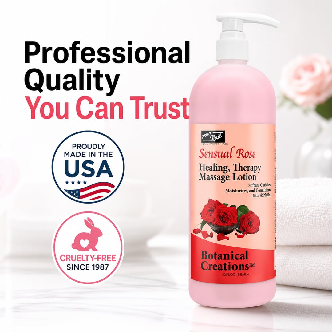 PRO NAIL Healing Therapy lotion near hot towels provides effortless glide at the spa station.
