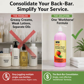 PRO NAIL Hot Oil Manicure Pedicure Lotion applied to soften cuticles