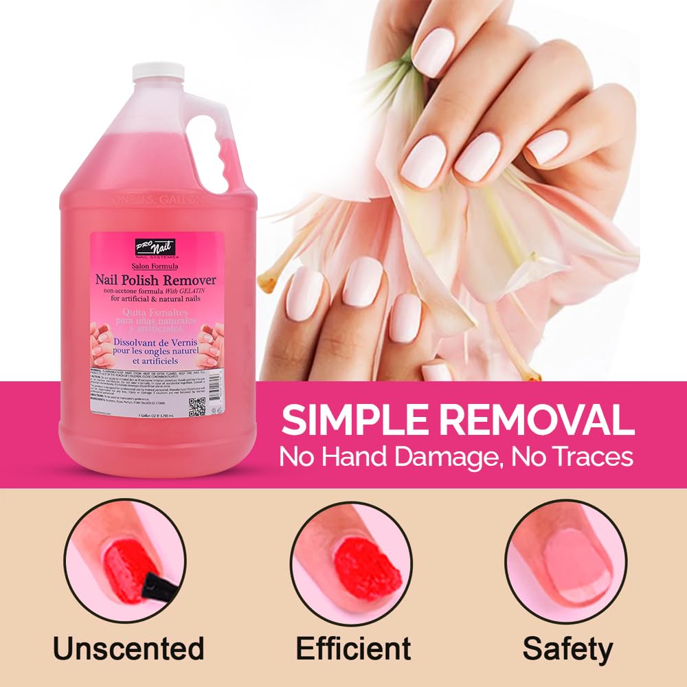 PRONAIL remover 32oz bottle supports high-volume salon workflows.
