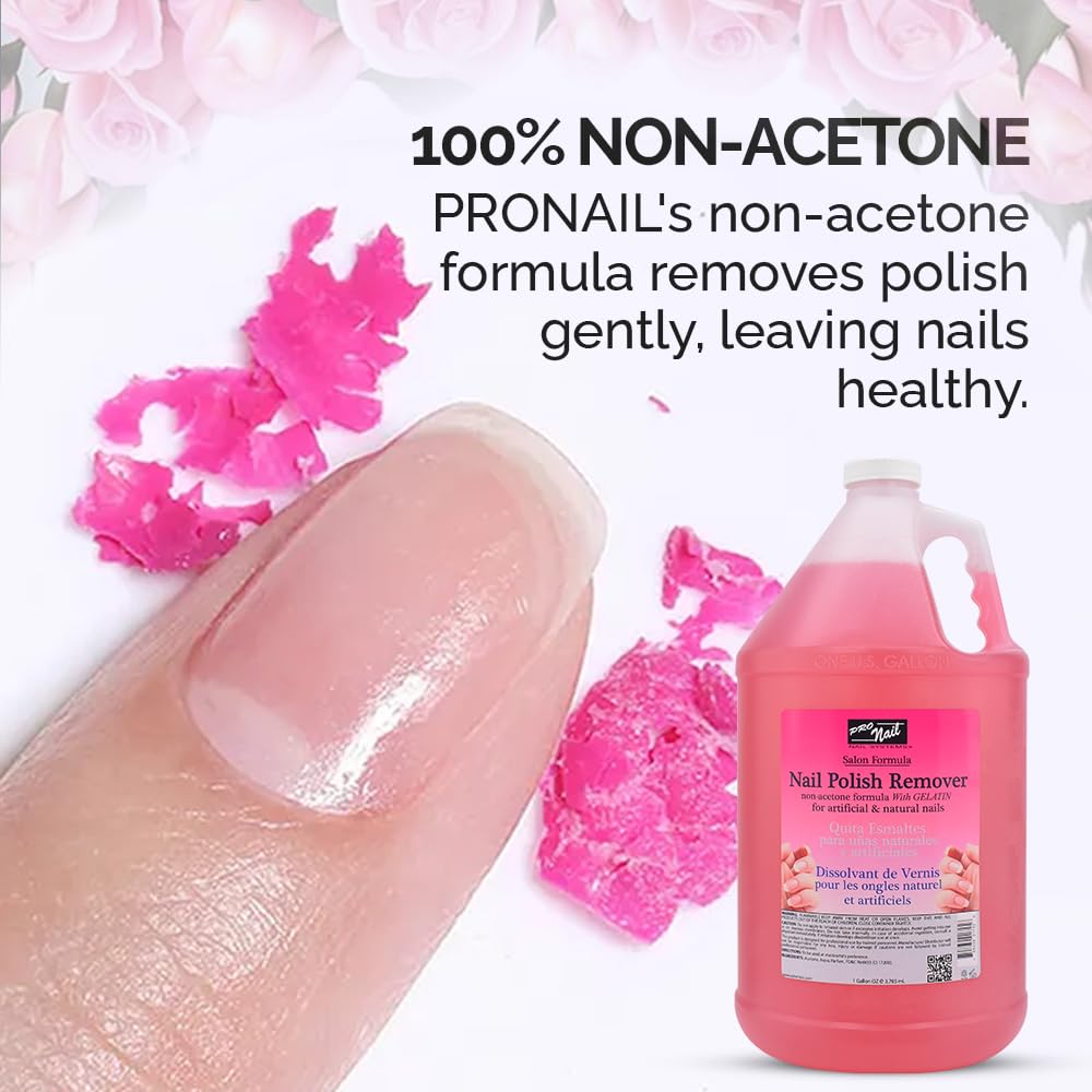 PRONAIL remover glitter gel removal tackles stubborn art without intense scrubbing.