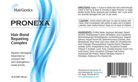 Pronexa Hair Bonder being applied to hair strands to reinforce bonds
