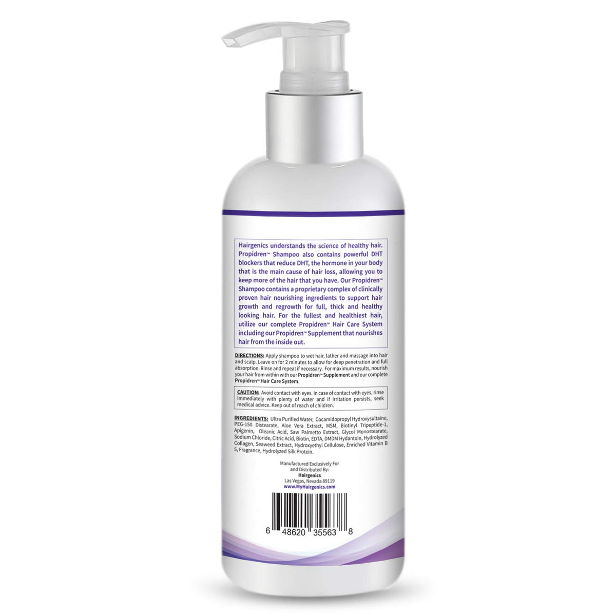 Pronexa Propidren bottle closeup presents a clean, daily hair care formula.