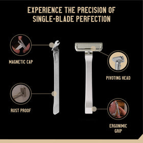 Proof Benchmark standard blades compatibility close-up illustrates flexible options.