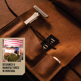 Genuine leather travel case for PROOF Select kit on the go