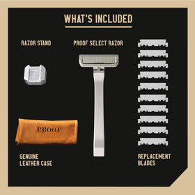 Magnet-secured cap enables fast blade changes on the PROOF Select razor