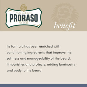 Proraso packaging reflects Italian craftsmanship and premium grooming.