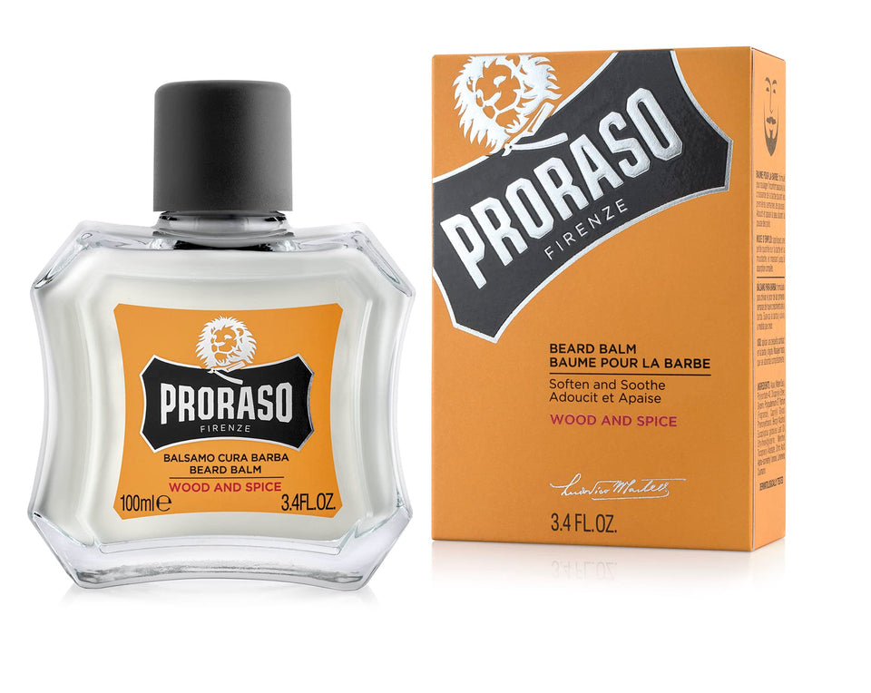 Proraso beard balm cedarwood vanilla application for easy grooming