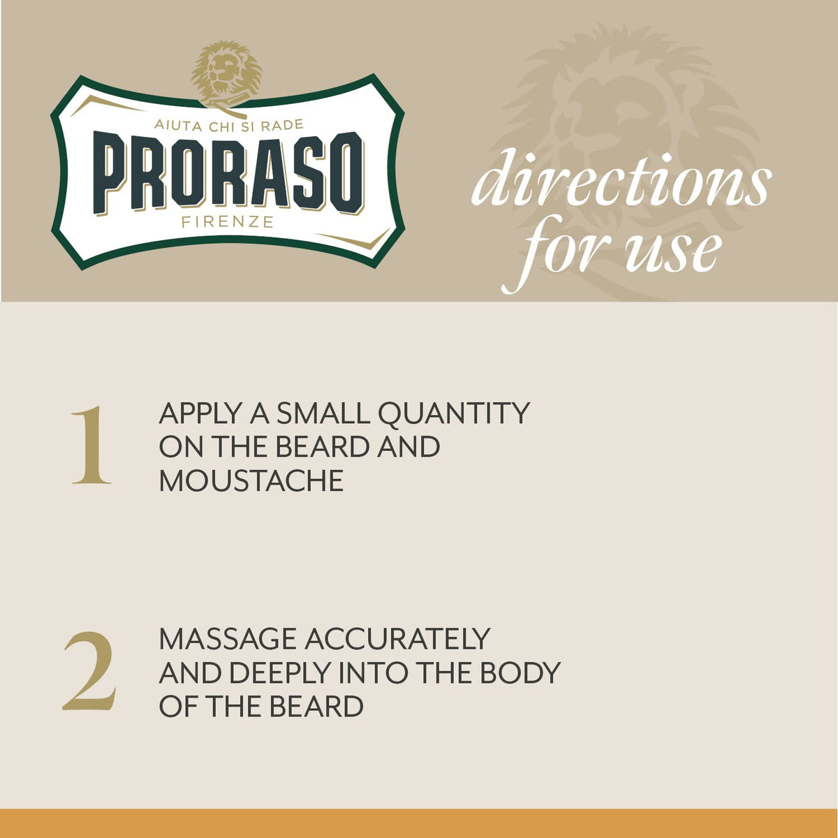Proraso beard balm quick absorption without greasiness
