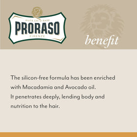 Proraso Wood and Spice beard oil tames frizz and flyaways.
