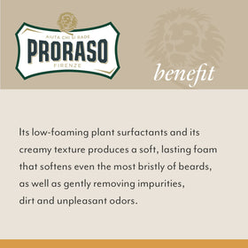Man applying Proraso beard wash in the morning routine for refreshed skin