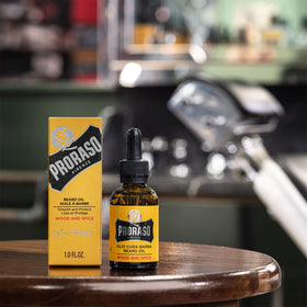 Proraso Wood and Spice brand heritage highlights Italian grooming craftsmanship.