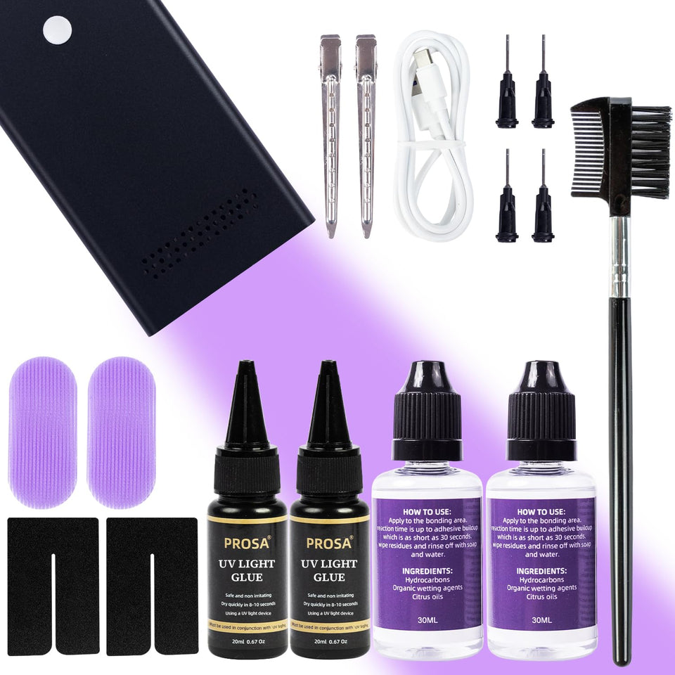Prosa UV light hair extension machine black for fast curing