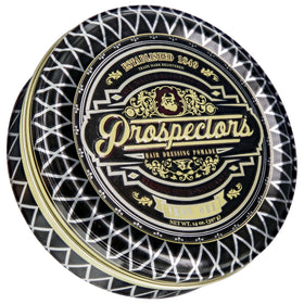 Prospectors Iron Ore Pomade jar front view showing strong hold possibility