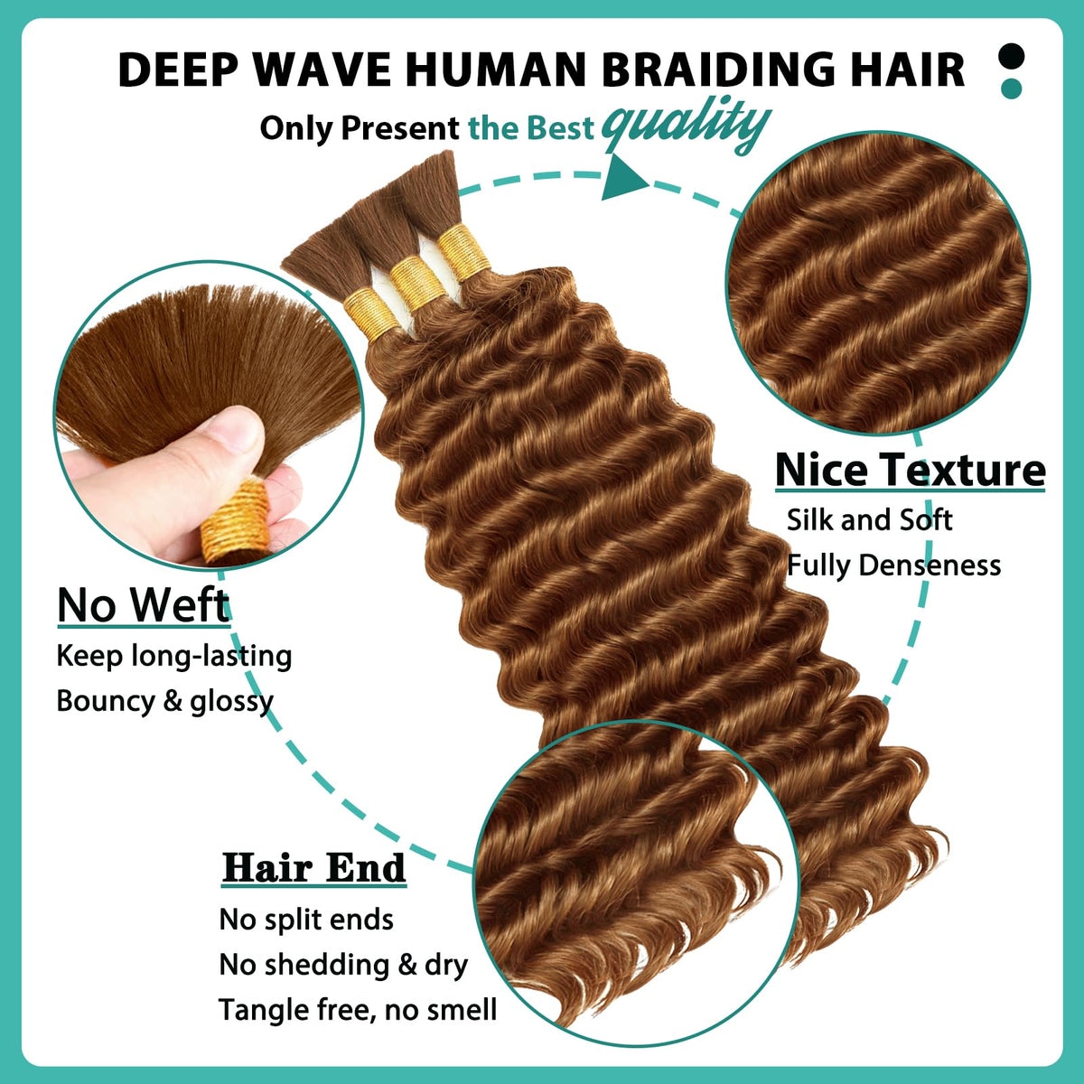 Protaw virgin 12A remy hair bundles 120g provide lasting fullness.
