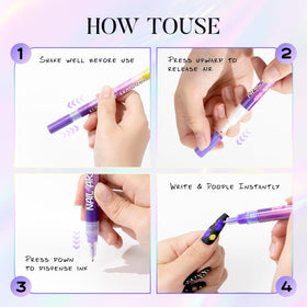 PROTECTMETER nail art pen complete set includes 12 pens ready to use.