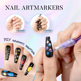 PROTECTMETER nail art pen supports detailed outlines and tiny motifs for creative nails.