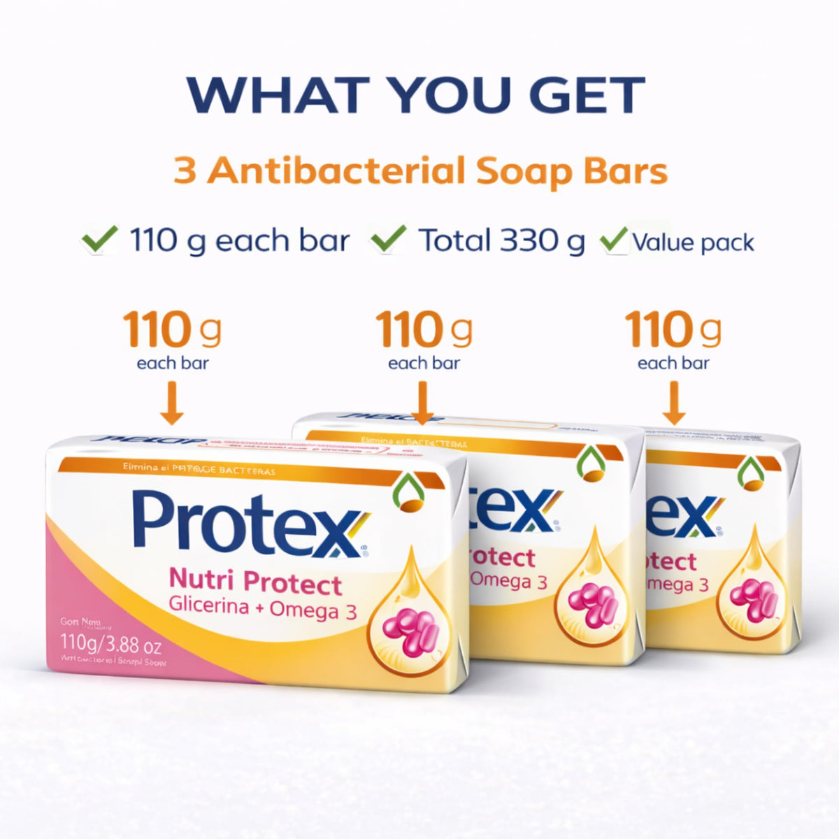 Protexx Deep Clean bar soap delivers a rich lather on use.