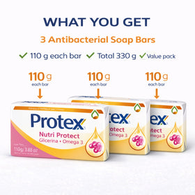 Protexx Deep Clean bar soap delivers a rich lather on use.