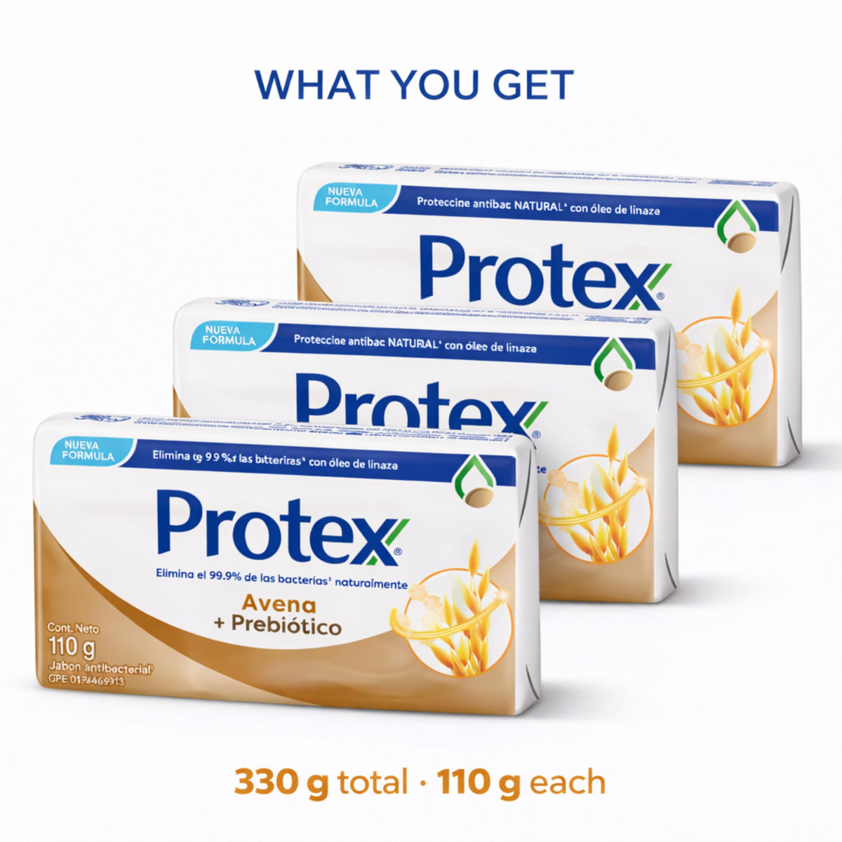 Protexx Nutri Protect glycerin and omega-3 bar soap nourishes skin while cleansing.