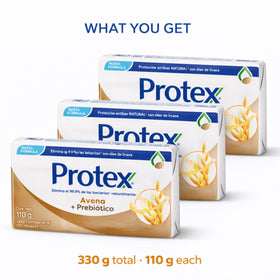 Protexx Nutri Protect glycerin and omega-3 bar soap nourishes skin while cleansing.