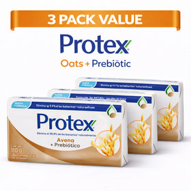 Protexx oats prebiotics bar soap delivers gentle cleansing and skin-supporting nourishment.