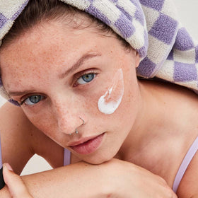 Provence Beauty BARE LUMIÈRE cream application shows a smooth, prep-ready base for makeup and radiance.