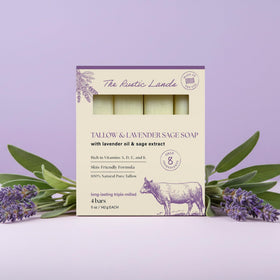 PROVENCE ESSENTIALS Lavender Sage bar close-up showing creamy lather for sensitive skin