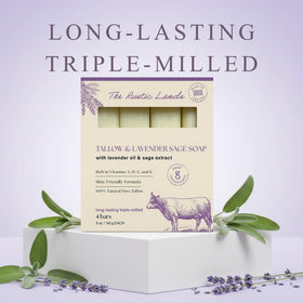 PROVENCE ESSENTIALS The Rustic Lands ingredients blend: tallow, honey, olive oil for moisturized skin
