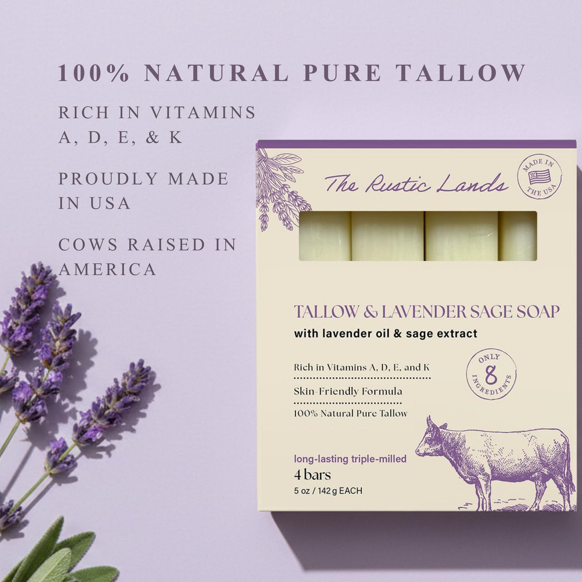 PROVENCE ESSENTIALS The Rustic Lands soap in bath with rich lather for daily cleansing