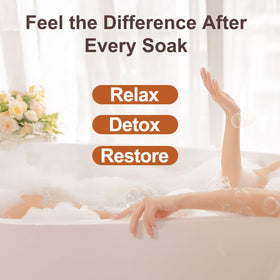 Provspro Fulvic Acid Detox Bath Powder dissolving instantly in warm water for a smooth soak