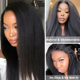 Prtyopp V Part Wig clip-in half wig setup for quick styling