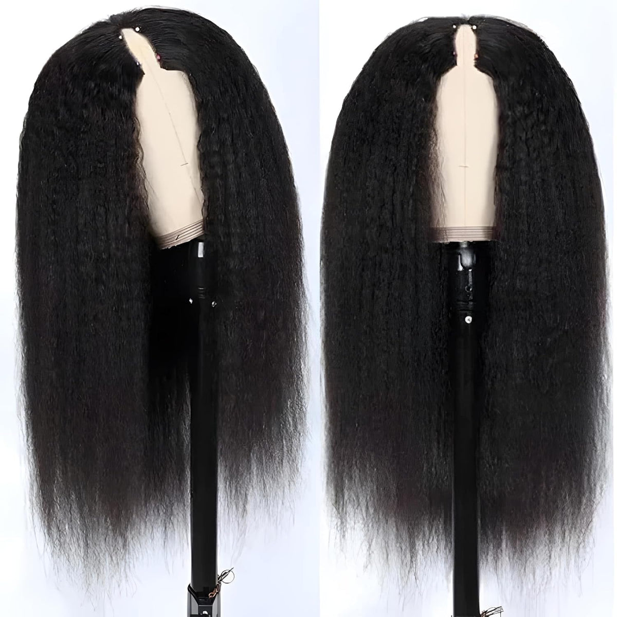 Prtyopp V Part Wig natural color root match for authentic daytime wear