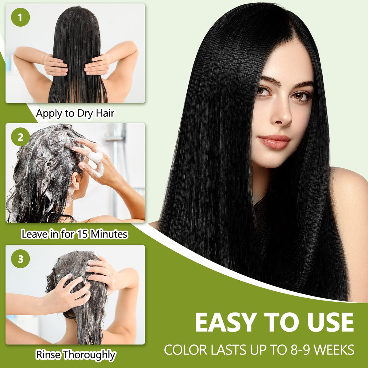 Prypvix ammonia-free and paraben-free badge signals gentle scalp use.